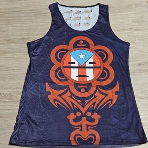 NWOT - Puerto Rico Flag Printed  Summer Top - Sz L/XL